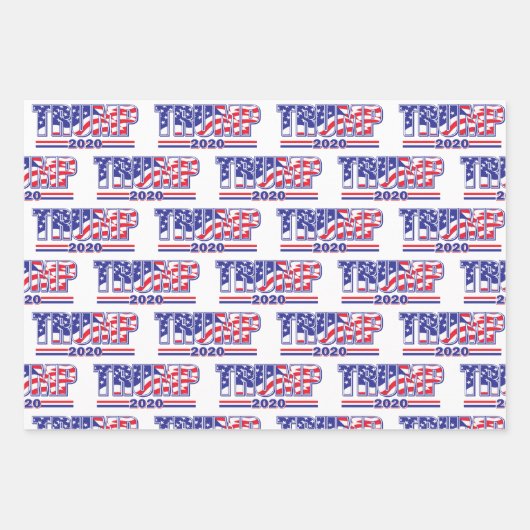 Feuille De Papier Cadeau Donald Trump à la présidence en 2010 (Devant 3)