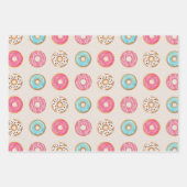 Feuille De Papier Cadeau Donuts avec arrosage (Devant)