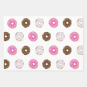 Feuille De Papier Cadeau Donuts sucrés joli Anniversaire Saint Valentin (Devant 3)