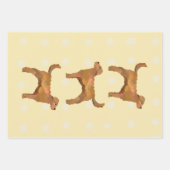 Feuille De Papier Cadeau Doodle doré super mignon (Devant 3)