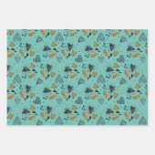 Feuille De Papier Cadeau Doodles cardiaques à motifs (Devant 3)