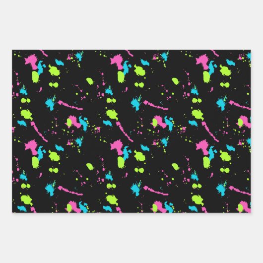 Feuille De Papier Cadeau Doodles de Graffiti rétro 80s (Devant 2)