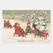 Feuille De Papier Cadeau Dormir (Devant)