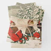 Feuille De Papier Cadeau Dormir (En situation)