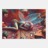 Feuille De Papier Cadeau Dormir sur une fleur personnalisée (Devant 2)