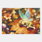 Feuille De Papier Cadeau Dormir sur une fleur personnalisée (Devant)