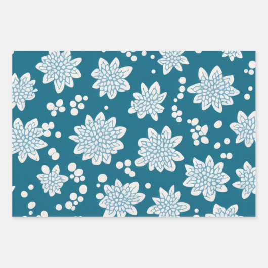 Feuille De Papier Cadeau Dotty Blooms (Devant)