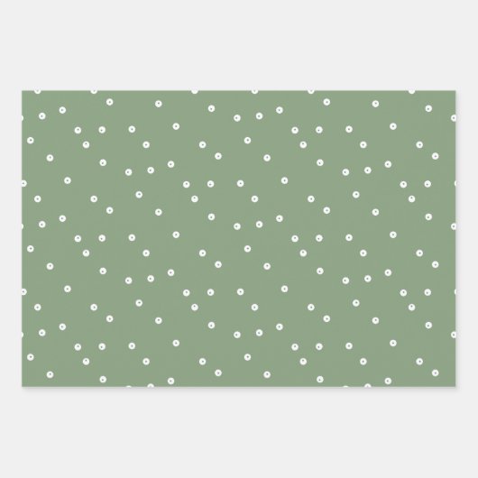 Feuille De Papier Cadeau Double point des nuances neutres (Devant 3)