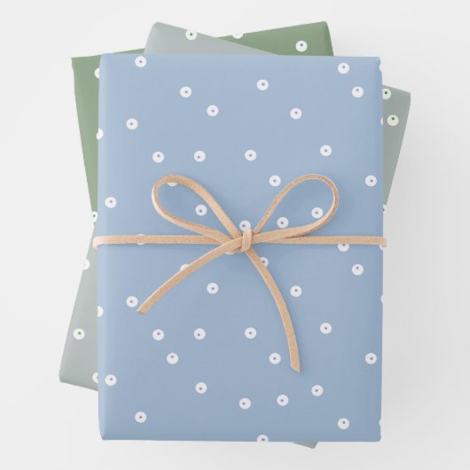 Feuille De Papier Cadeau Double point des nuances neutres (En situation)