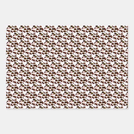 Feuille De Papier Cadeau "Douce dent" (Devant)