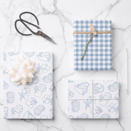 Feuille De Papier Cadeau Douceur Fantaisiste de Dernière Heure pour une Bab (Recto)