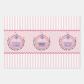 Feuille De Papier Cadeau Douceurs Cupcake Saint-Valentin (Devant)