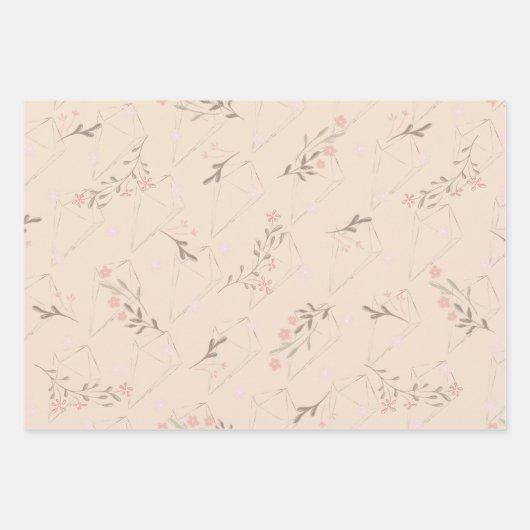 Feuille De Papier Cadeau Douche nuptiale  (Devant 3)