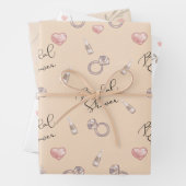 Feuille De Papier Cadeau Douche nuptiale  (En situation)