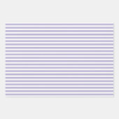 Feuille De Papier Cadeau Doux Violet & Blancs Polka Dot Chevron (Devant)