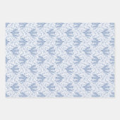 Feuille De Papier Cadeau Dove Bird Blue (Devant 3)