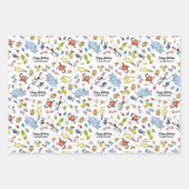 Feuille De Papier Cadeau Dr. Seuss Character Confetti | ANNIVERSAIRE DE ENF (Devant 3)