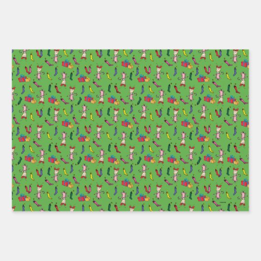 Feuille De Papier Cadeau Dr Seuss | Grinch | Cindy-Lou Qui Motif (Devant 2)