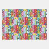 Feuille De Papier Cadeau Dr Seuss | Tranche de caractères (Devant 3)