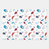 Feuille De Papier Cadeau Dr Seuss | Un poisson deux étoiles de poisson Moti (Devant 3)