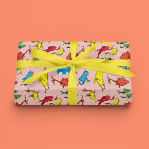 Feuille De Papier Cadeau Dr. Seuss Un Poisson Deux Poissons Motif