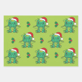 Feuille De Papier Cadeau Dragon Christmas Winter Animaux Vacances Dragons (Devant)