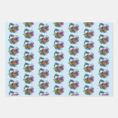 Feuille De Papier Cadeau Dragon d'eau chinois Poisson Koi (Devant 3)