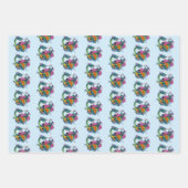 Feuille De Papier Cadeau Dragon d'eau chinois Poisson Koi (Devant 2)