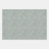 Feuille De Papier Cadeau Dragonflies Floral Blue Trio Découpage (Devant 3)