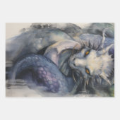 Feuille De Papier Cadeau Dragons (Devant)