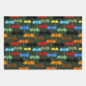 Feuille De Papier Cadeau Dragons Green Flight Imaginaire (Devant 2)