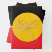 Feuille De Papier Cadeau Drapeau aborigène australien (En situation)