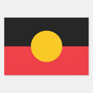 Feuille De Papier Cadeau Drapeau aborigène australien