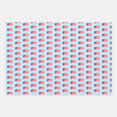 Feuille De Papier Cadeau Drapeau américain (Devant)