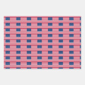 Feuille De Papier Cadeau Drapeau américain (Devant 3)