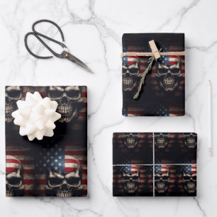 Feuille De Papier Cadeau Drapeau américain
