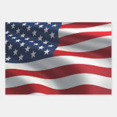 Feuille De Papier Cadeau Drapeau américain (Devant 3)