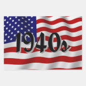 Feuille De Papier Cadeau Drapeau américain des années 1940 (Devant 3)