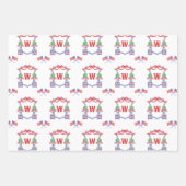 Feuille De Papier Cadeau Drapeau américain patriotique Topio Crest (Devant 2)