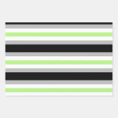 Feuille De Papier Cadeau Drapeau de fierté agender (Devant 3)