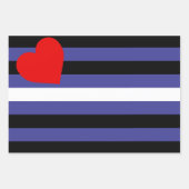 Feuille De Papier Cadeau Drapeau de fierté cuir (Devant 3)