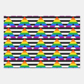Feuille De Papier Cadeau Drapeau de fierté d'allié (Devant 2)