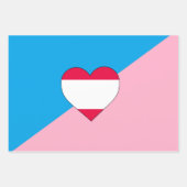 Feuille De Papier Cadeau Drapeau de fierté de jeu d'âge (Devant)