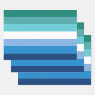 Feuille De Papier Cadeau Drapeau de fierté gay masculin