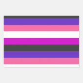 Feuille De Papier Cadeau Drapeau de fierté genderfluid (Devant)