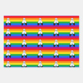 Feuille De Papier Cadeau Drapeau de fierté LGBTQ+ bispirituel (Devant 2)
