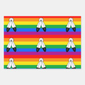 Feuille De Papier Cadeau Drapeau de fierté LGBTQ+ bispirituel (Devant 3)