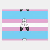 Feuille De Papier Cadeau Drapeau de fierté trans bispirituel (Devant)