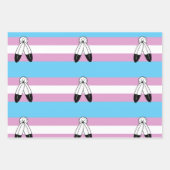 Feuille De Papier Cadeau Drapeau de fierté trans bispirituel (Devant 3)