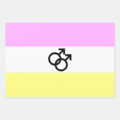 Feuille De Papier Cadeau Drapeau de fierté Twink (Devant)